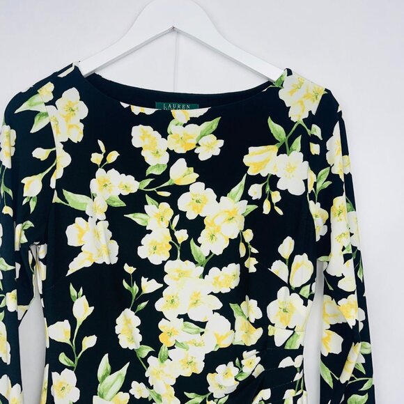 Lauren Ralph Lauren Floral Print Sheath Dress Size 6 - Picture 4 of 12